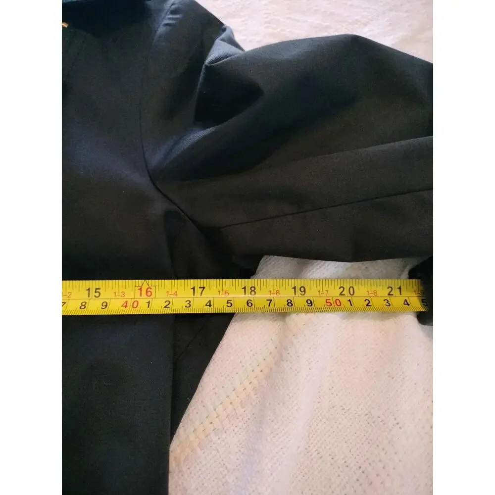 Michael Kors Women’s Black Asymmetrical Zip Hooded Trench Coat Belted‎ XS